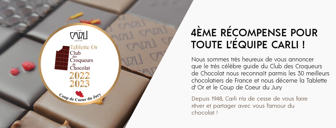Chocolats Tablette d'Or 2022-2023 et coup de cœur du jury